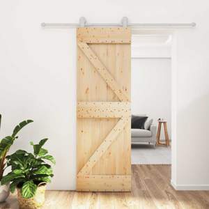 Drzwi przesuwne Naturalne i białe 70 x 210 cm