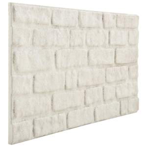 Panele ścienne 10 szt. 100 x 50 cm Biały Pianka EPS
