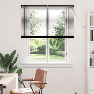 Żaluzja wenecka Czarny 150 x 120 cm 25 mm PVC