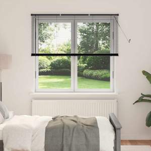Żaluzja wenecka Czarny 150 x 140 cm 25 mm PVC