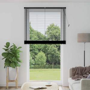 Żaluzja wenecka Czarny 213 x 110 cm 25 mm PVC
