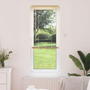 Żaluzja wenecka Jasnobrązowy ze wzorem 150 x 50 cm 25 mm PVC