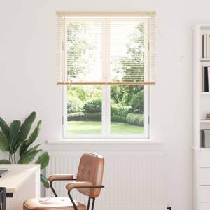 Żaluzja wenecka Jasnobrązowy ze wzorem 150 x 100 cm 25 mm PVC