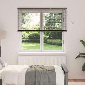 Żaluzja wenecka Ciemny brąz 160 x 150 cm 25 mm PVC