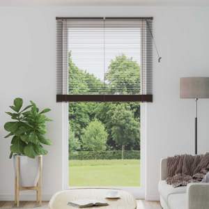 Żaluzja wenecka Ciemnobrązowy ze wzorem 213 x 110 cm 25 mm PVC