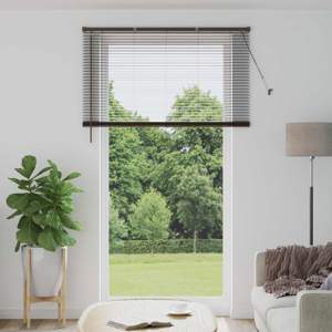 Żaluzja wenecka Ciemnobrązowy ze wzorem 213 x 160 cm 25 mm PVC