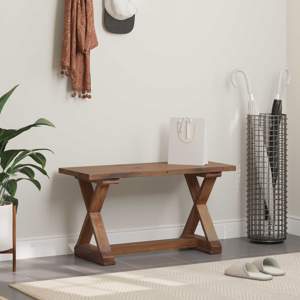 Ławka Naturalny 85 x 35 x 46 cm Lite drewno z odzysku
