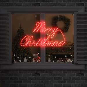 Znak Świąteczny 216 LED Czerwony 99 x 55 x 13 cm Żelazo