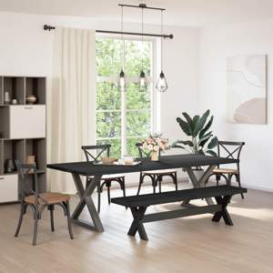 Ławka jadalniana NOAIN 160 x 41 x 45 cm Lite drewno sosnowe