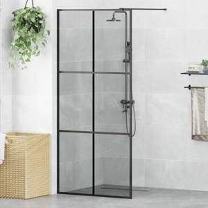 Ściana prysznicowa typu walk-in Czarny 90 x 195 cm
