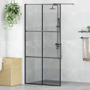 Ściana prysznicowa typu walk-in Czarny 100 x 195 cm