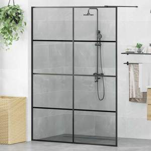 Ściana prysznicowa typu walk-in Czarny 140 x 195 cm