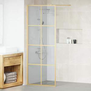 Ściana prysznicowa typu walk-in złoty 80 x 195 cm