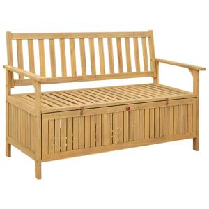 Ławka z miejscem do przechowywania 2 -Seater 120 x 63 x 84 cm