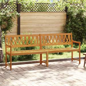 Ławka ogrodowa naturalny 220 x 55,5 x 90 cm Lite Drewno Akacji