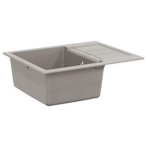 Zlew Szary 620 x 500 mm 80% Kwarc i 20% Żywica
