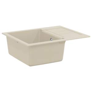 Zlew Beżowy 620 x 500 mm 80% Kwarc i 20% Żywica