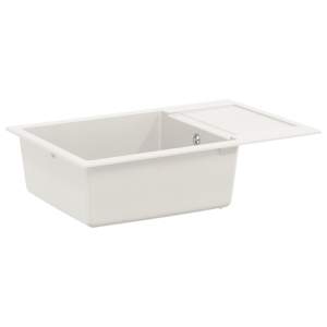 Zlew Biały 780 x 500 mm 80% Kwarc i 20% Żywica