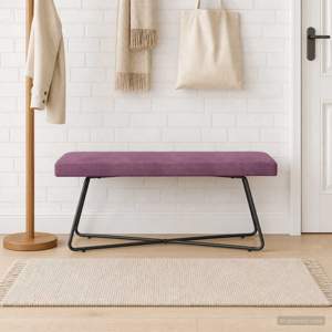 Ławka Fioletowy 110 x 40 x 45 cm Welur