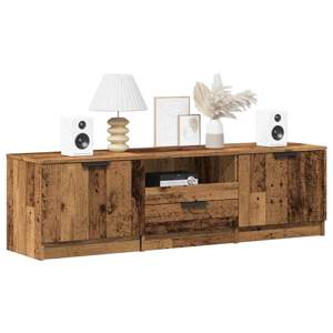 [856850] Szafka pod telewizor, stare drewno, 140x35x40 cm