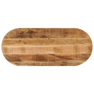 [370112] Blat stołu, 80x40x3,8 cm, owalny, surowe drewno mango
