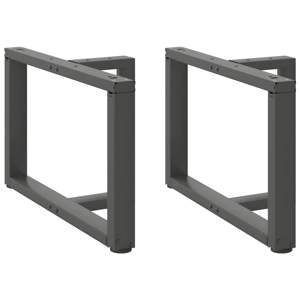 [4013034] Nogi do stolika kawowego w kształcie litery T 2 szt. Antracyt 60x25x(42-43) cm Stal