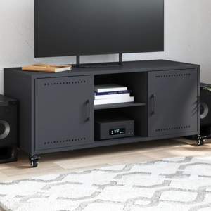 [846664] Szafka RTV, antracytowa, 100,5x39x43,5 cm, stal