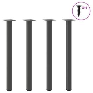 [4012458] Nogi do stołu konsolowego 4 szt. Antracyt 72-74 cm Stal