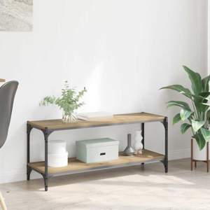 [881112] Szafka pod telewizor 2 poziomy 100x33x41cm Dąb rzemieślniczy