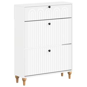 [896215] Szafka na buty ALKMAAR 78 x 24 x 103 cm Drewno inżynieryjne