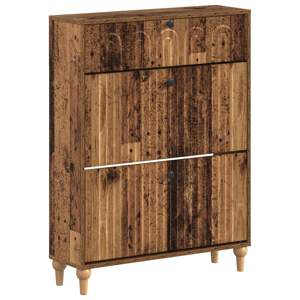 [896223] Szafka na buty ALKMAAR 78 x 24 x 103 cm Drewno inżynieryjne