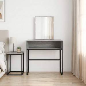 [8007692] Toaletka Szary Sonoma 81 x 40 x 131 cm Drewno inżynieryjne