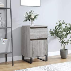 [831176] Komoda, szary dąb sonoma, 40x35x70 cm, materiał drewnopochodny