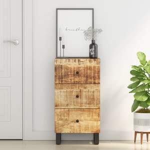 [352905] Szafka z 3 szufladami, 40x33,5x75 cm, lite drewno mango