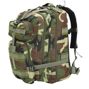[91383] Plecak w wojskowym stylu, 50 L, moro