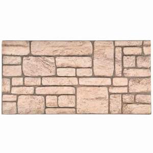 [153607] Panele ścienne 10 szt. 100 x 50 cm Beżowy Pianka EPS