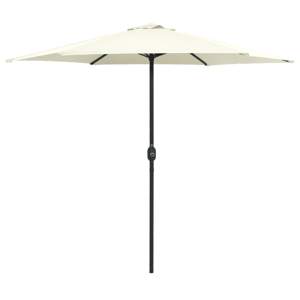 [47345] Parasol ogrodowy na aluminiowym słupku, 270x246 cm, piaskowy