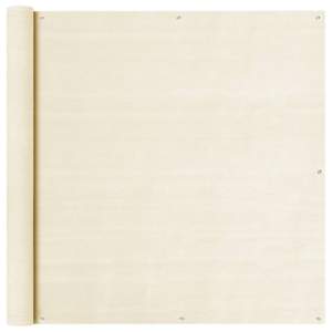 [310931] Parawan balkonowy, kremowy, 120x600 cm, HDPE