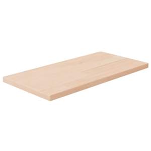 [342920] Półka, 40x20x1,5 cm, surowe lite drewno dębowe