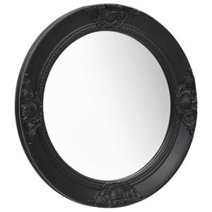 [320347] Lustro ścienne w stylu barokowym, 50 cm, czarne