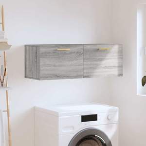 [830122] Szafka wisząca, szary dąb sonoma, 100x36,5x35 cm