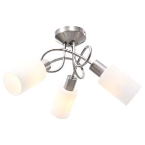 [289229] Lampa sufitowa z ceramicznymi kloszami na 3 żarówki E14