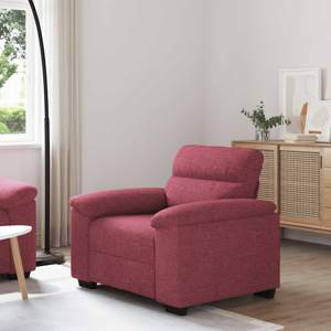 [4105290] Sofa Fotel Wino Czerwone 100x81x84 cm Tkanina