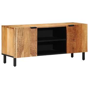 [4017756] Szafka pod telewizor, 105x33x46 cm, lite drewno akacjowe