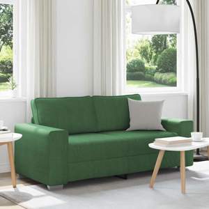 [4105204] Sofa dwuosobowa, ciemnozielona, 180x77x82 cm, tkanina sztruksowa