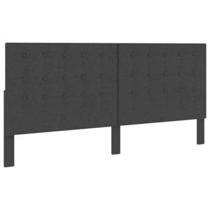 [287475] Tuftowane wezgłowie, ciemnoszare, obite tkaniną, 200x200 cm