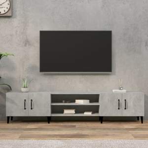 [816268] Szafka pod TV, szarość betonu, 180x31,5x40 cm