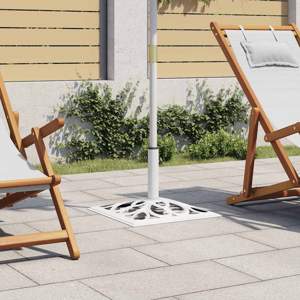 [47867] Podstawa pod parasol, biała, 12 kg 49 cm, żeliwo