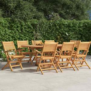 [3155069] Krzesła składane 8 szt. 55x62x90 cm Drewno lite Teak
