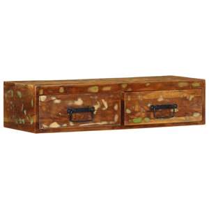 [4017462] Ścienna szafka pod TV, 80x30x19 cm, lite drewno z odzysku